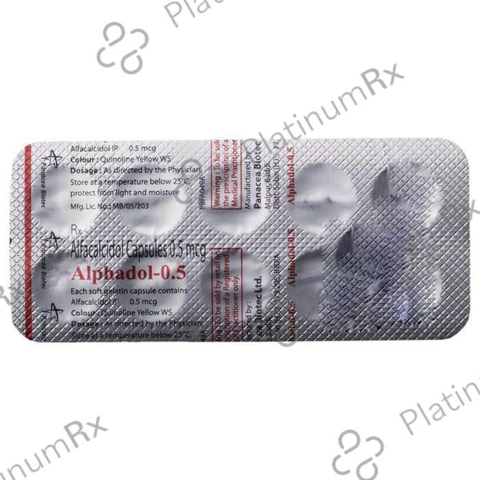 Alphadol 0.5mcg Capsule 10s