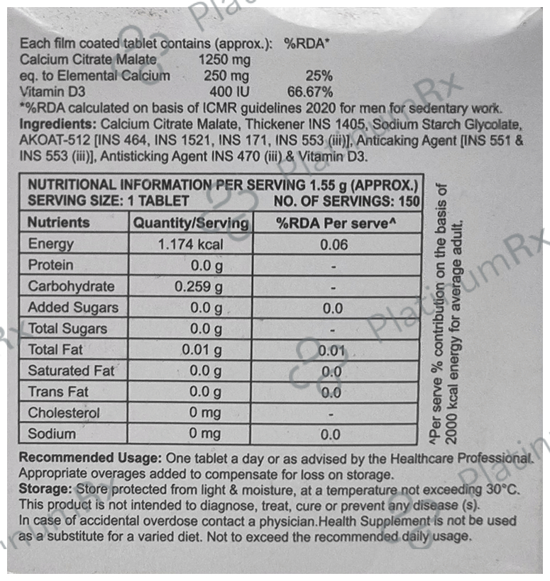 Calcix Health Supplement Non-Veg Tablet