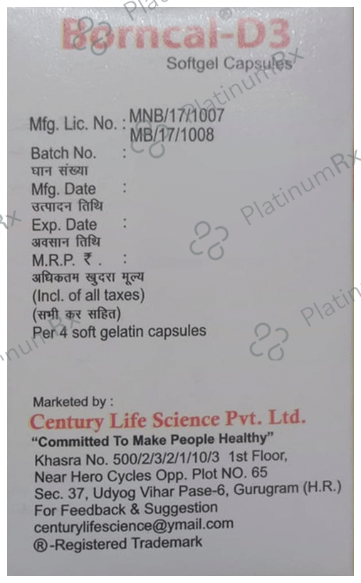 Borncal-D3 Softgel Capsule