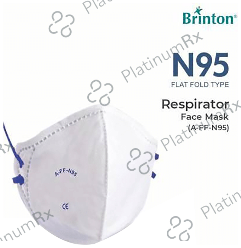 Brinton A-FF-N95 Airo Fresh Flat Fold Type Respirator Face Mask