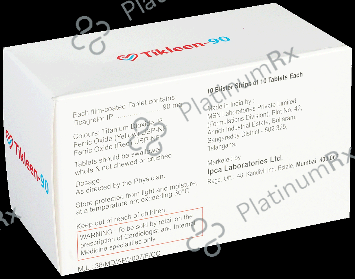Tikleen 90mg Tablet 10s