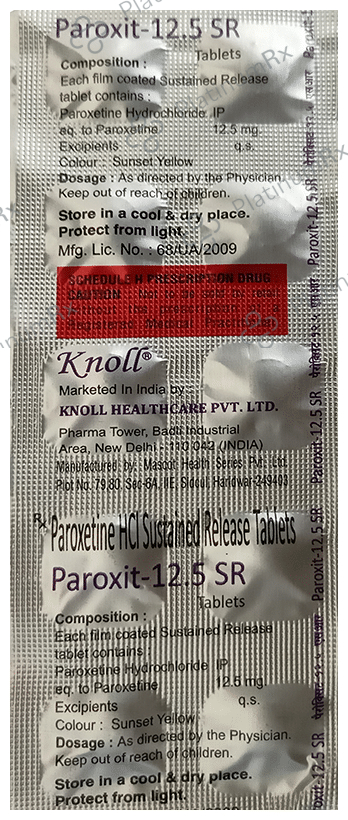 Paroxit 12.5mg SR Tablet 10s