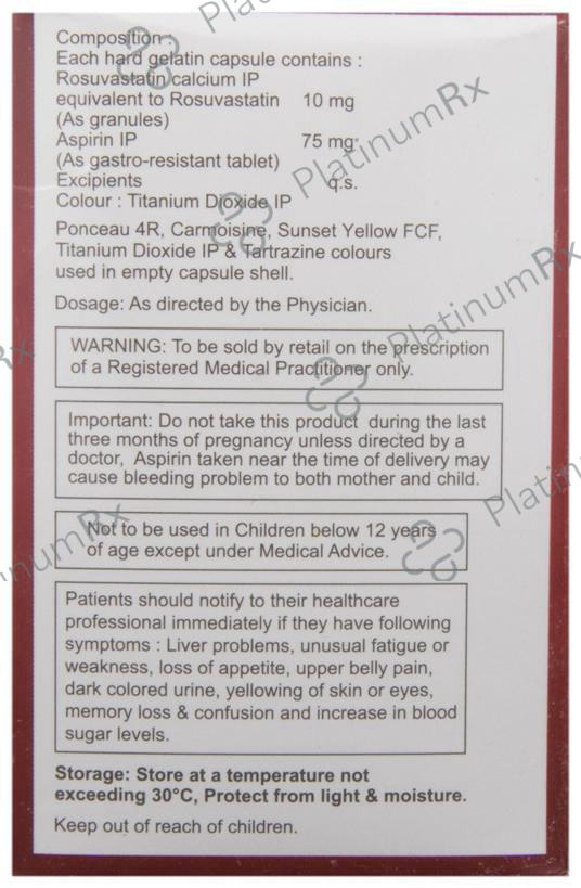 Jupiros A 75/10mg Capsule 10s