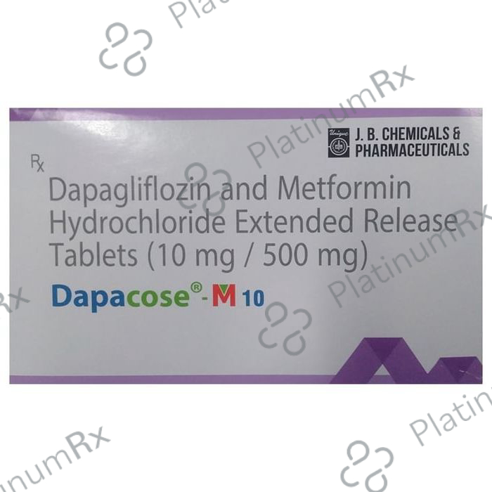 Dapacose M 10/500mg Tablet ER 10s