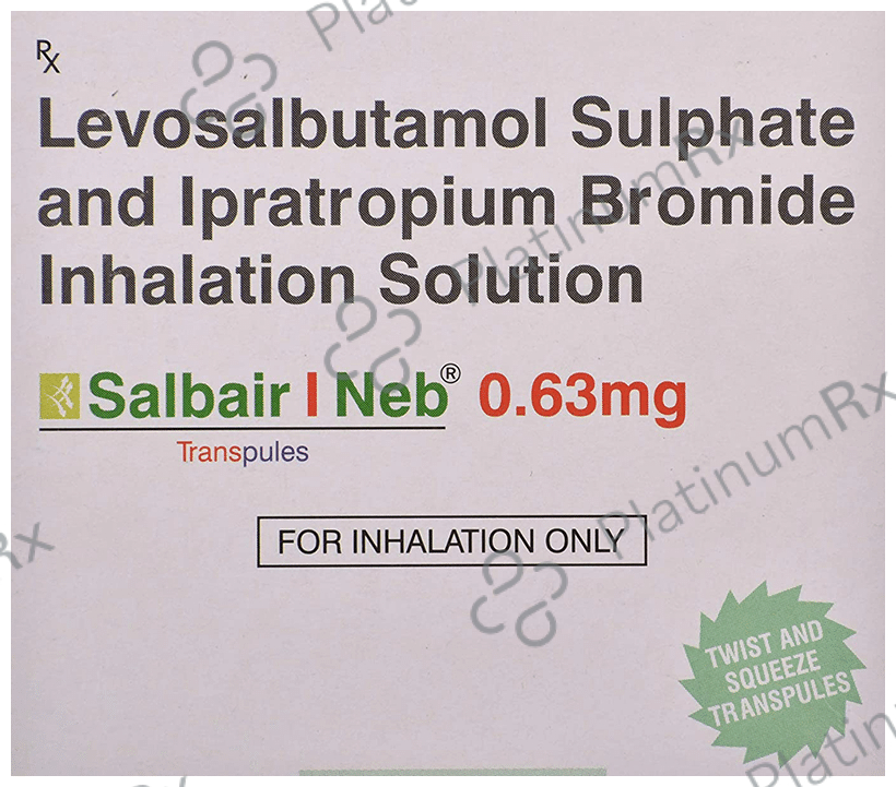 Salbair I Neb 0.63mg Transpules 2.5ml 25 Transpules
