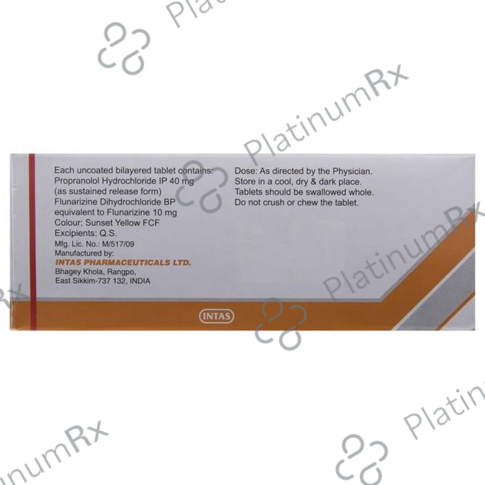 Provanol Plus 40/10mg Tablet 10s