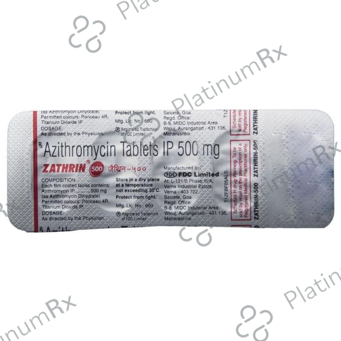 Zathrin 500mg Tablet 5s