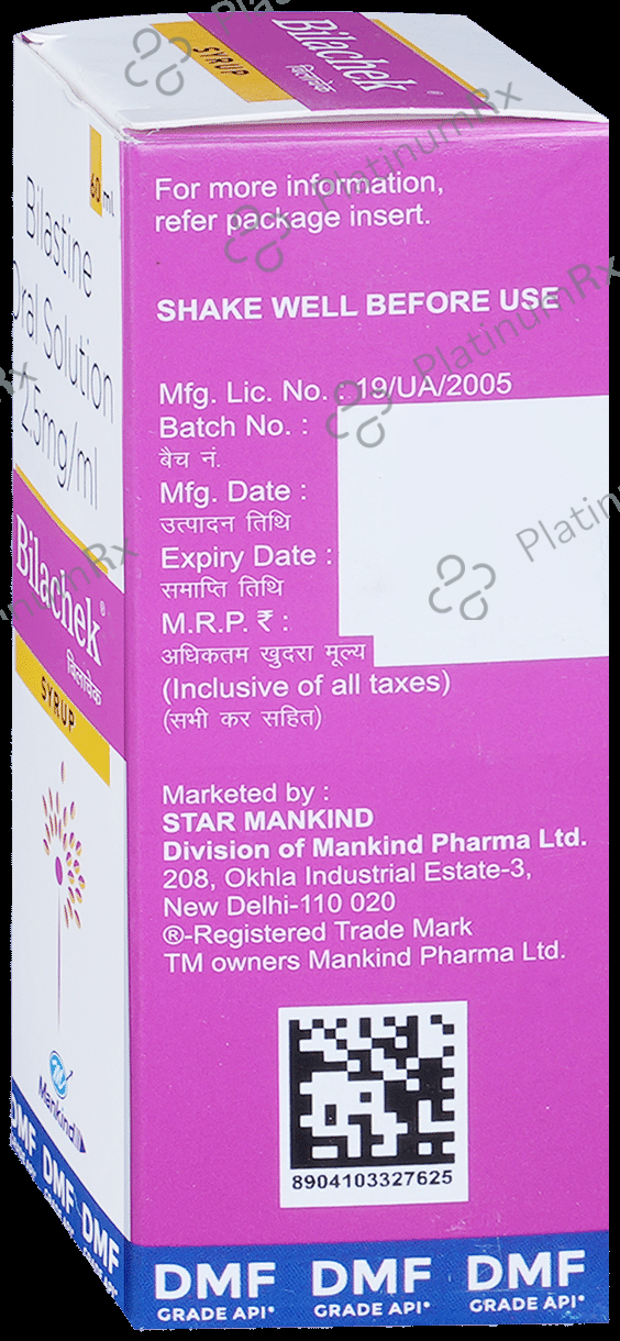 Bilachek 2.5mg Syrup 60ml