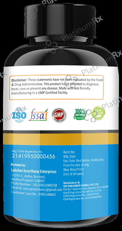 Varey Botanics Advanced Height Growth Height Gainer Veg Capsule