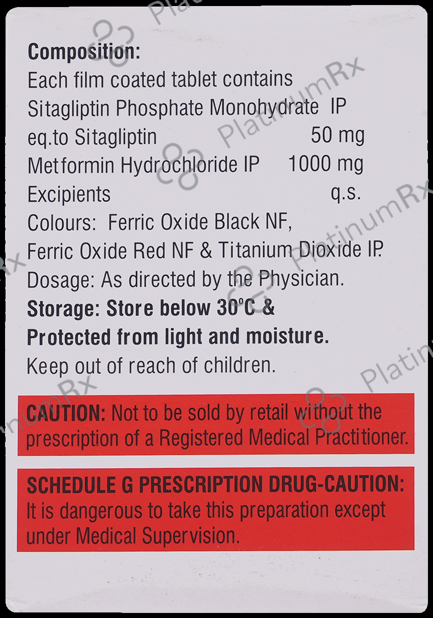 Glura M 1000/50mg Tablet 15s