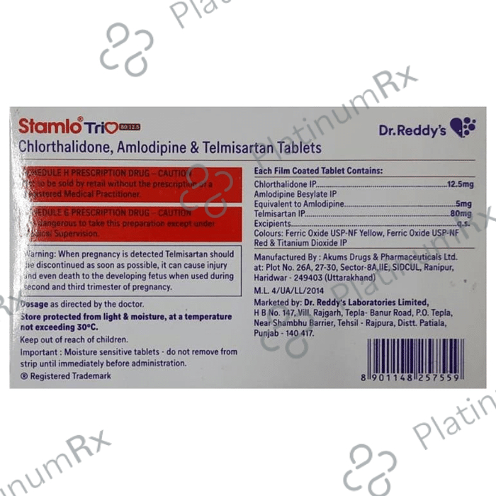 Stamlo Trio 80/12.5 Tablet