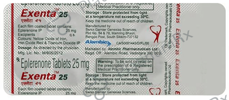 Exenta 25mg Tablet 10s