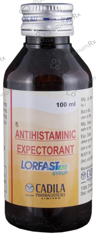 Lorfast AM 30/50/5mg Syrup 100ml