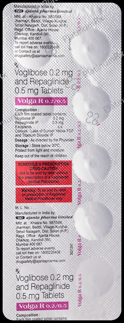 Volga R 0.5mg/0.2mg Tablet