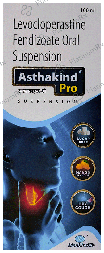 Asthakind 35.4mg Pro Oral Suspension Mango Sugar Free 100ml
