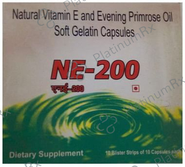 NE -200 Vitamin E and Evening Primrose Oil Soft Gelatin Capsule