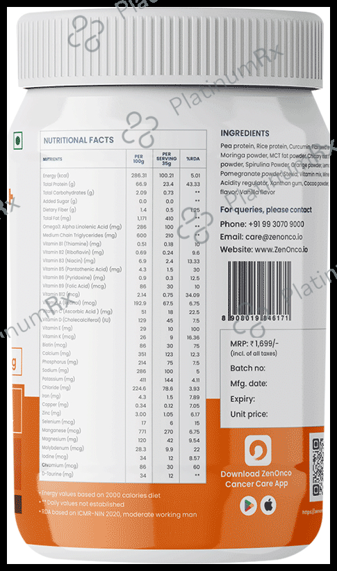 MediZen Onco Protein Pro+ 23.4gm Powder Chocolate