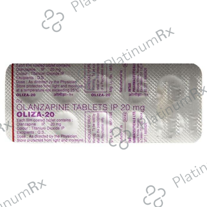 Oliza 20mg Tablet 10s