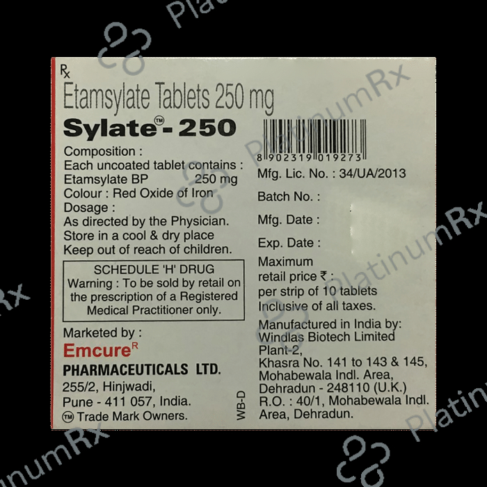 Sylate 250mg Tablet 10s