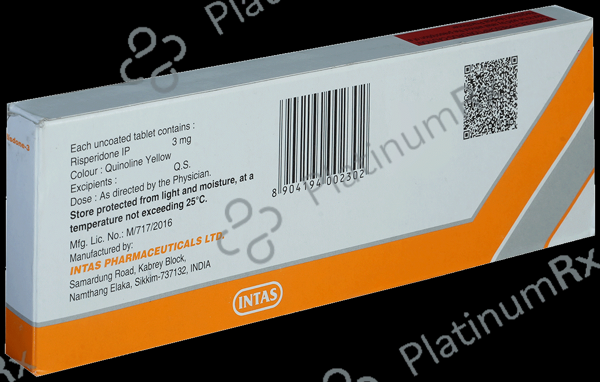 Risdone 3mg Tablet 10s