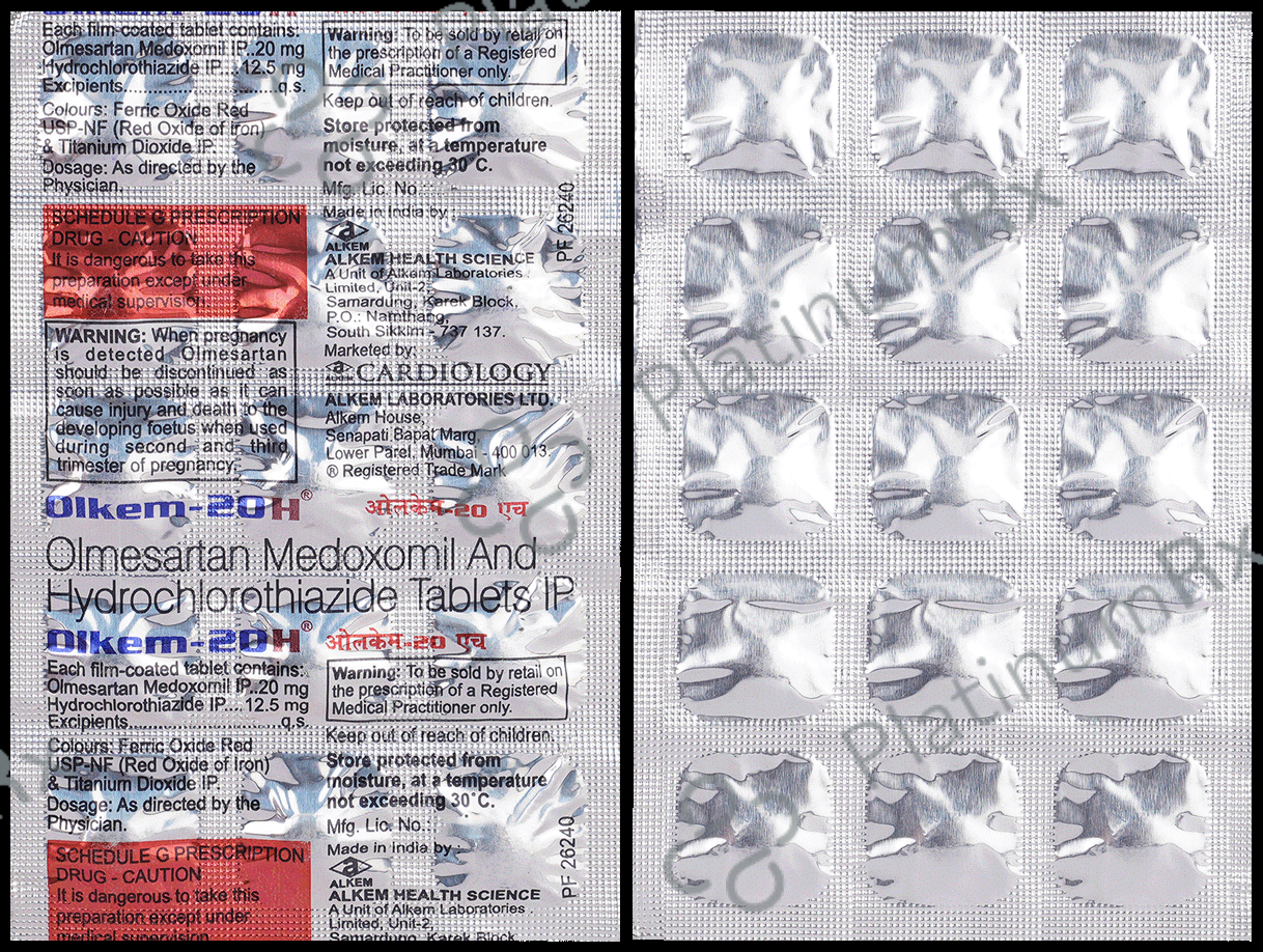 Olkem 20H 12.5/20mg Tablet 15s