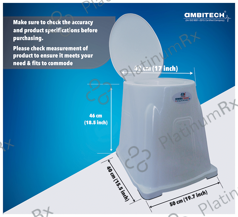 Ambitech Portable Indian Commode Toilet Stool