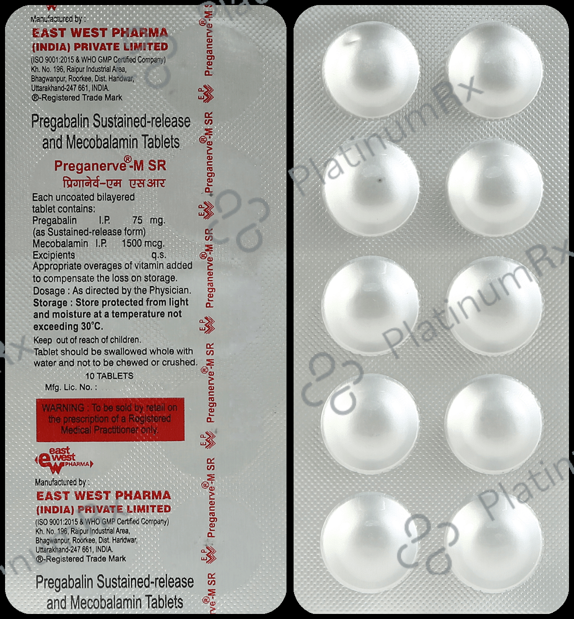 Preganerve M 1500mcg/75mg Tablet SR