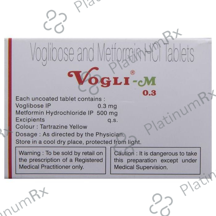 Vogli M 0.3/500mg Tablet 10s