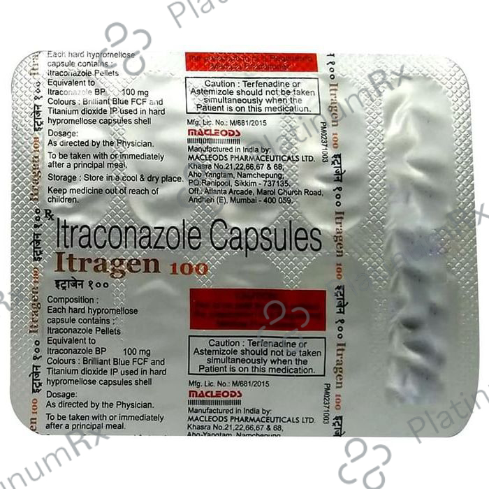 Itragen 100mg Capsule 10s