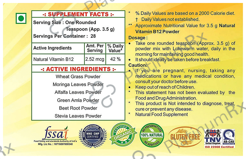 Geofresh Natural Vitamin B12 Powder