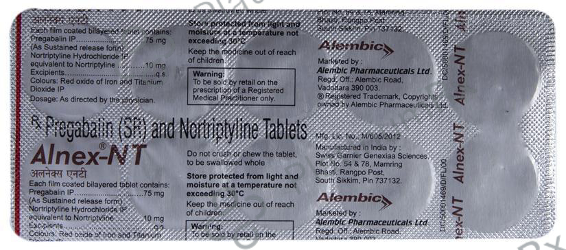 Alnex NT 75mg/10mg Tablet