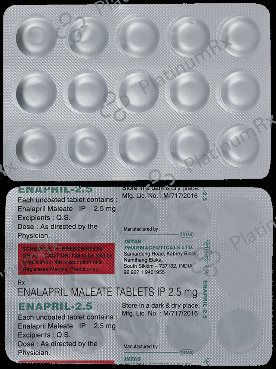 Enapril 2.5mg Tablet 15s