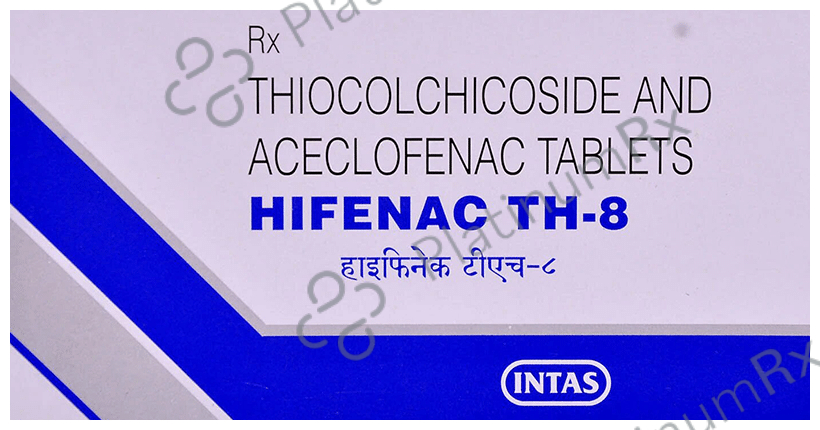 Hifenac TH8 100/8mg Tablet 10s
