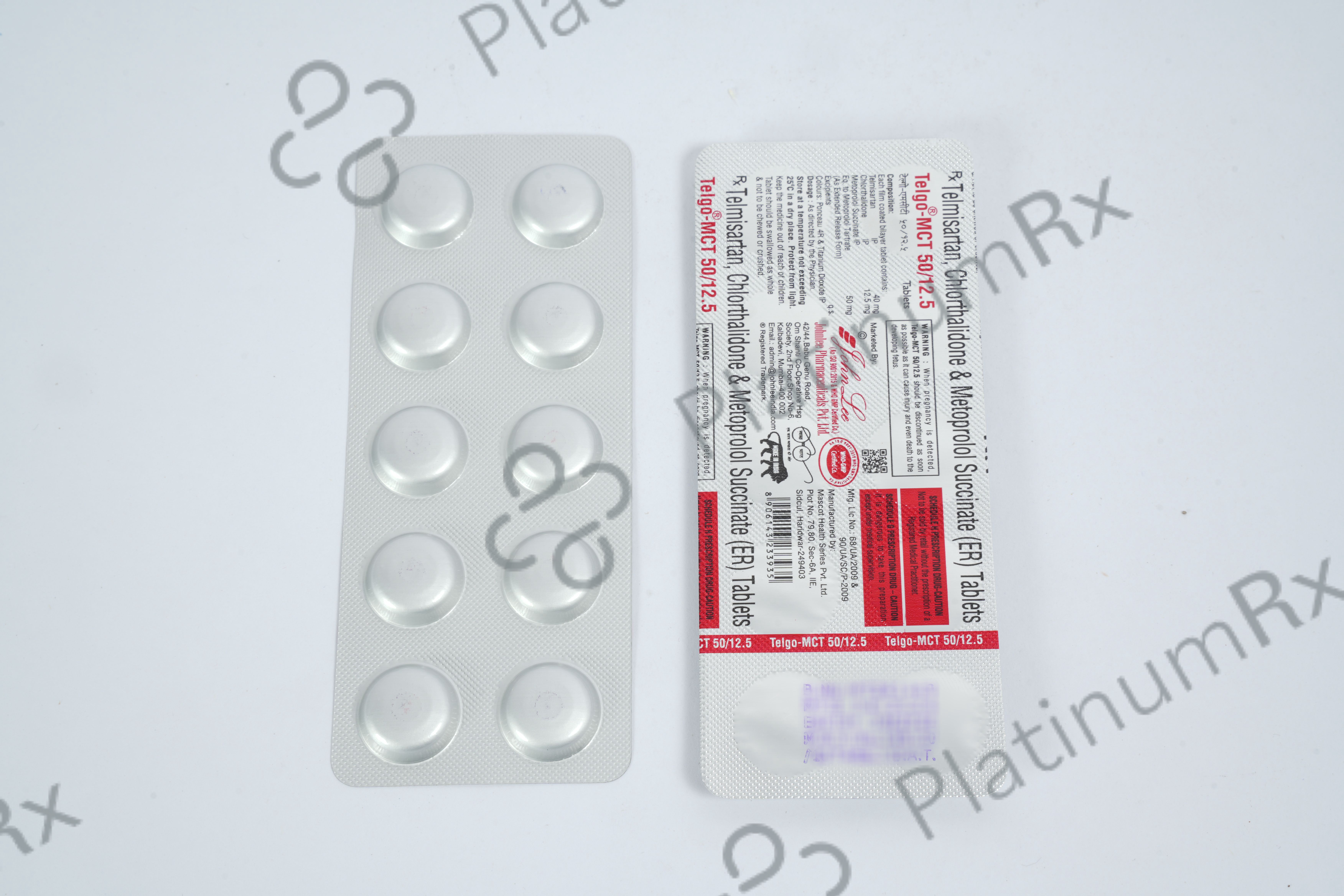 Telgo MCT 50/12.5 Tablet 10s