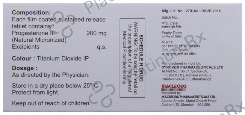 Macgest SR 200mg Tablet 10s