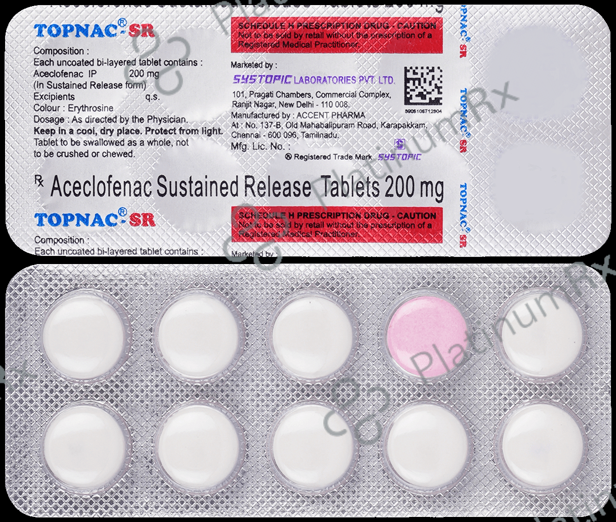 Topnac 200mg SR Tablet 10s