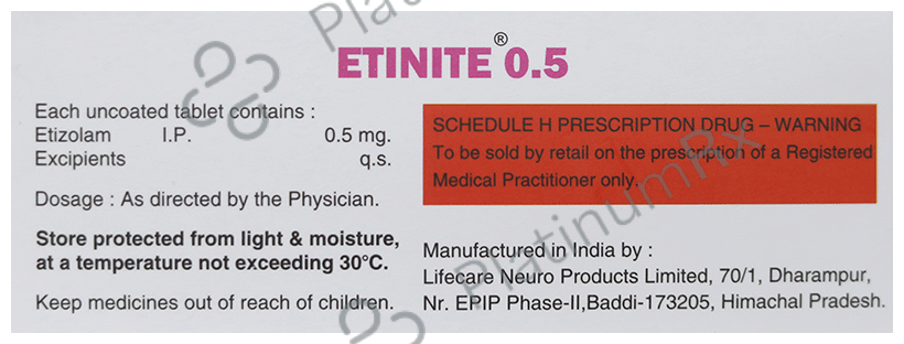 Etinite 0.5 Tablet