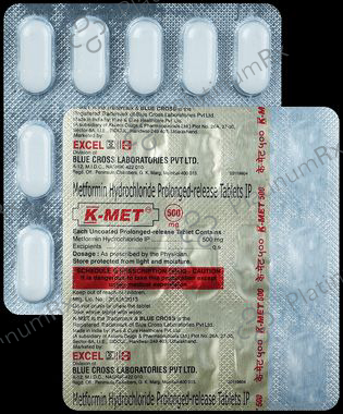 K Met 500mg PR Tablet 15s