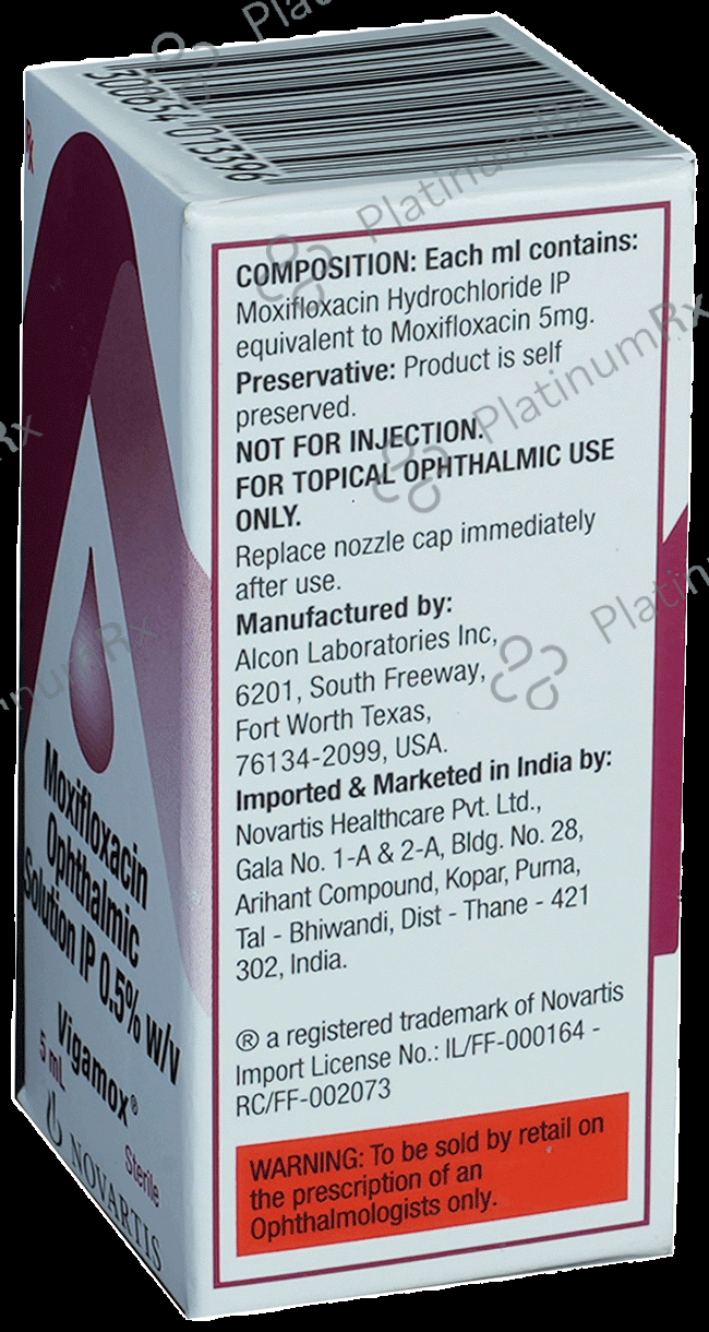 Vigamox 0.5% Ophthalmic Solution 5ml