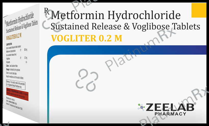 Vogliter M 500mg/0.2mg Tablet SR