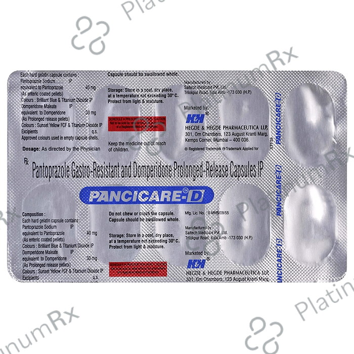 Pancicare D 30/40mg Capsule PR 10s