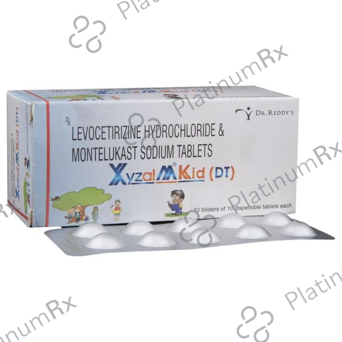 Xyzal M Kid(DT) 2.5/4mg Tablet 10s