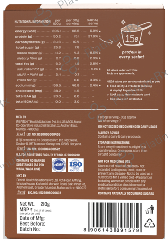 The Whole Truth Protein for Everyone Sampler Sachet (30gm Each) 15gm Protein Per Scoop Cold Coffee