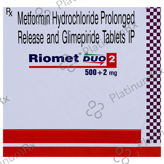 Riomet Duo 2/500mg Tablet PR 15s