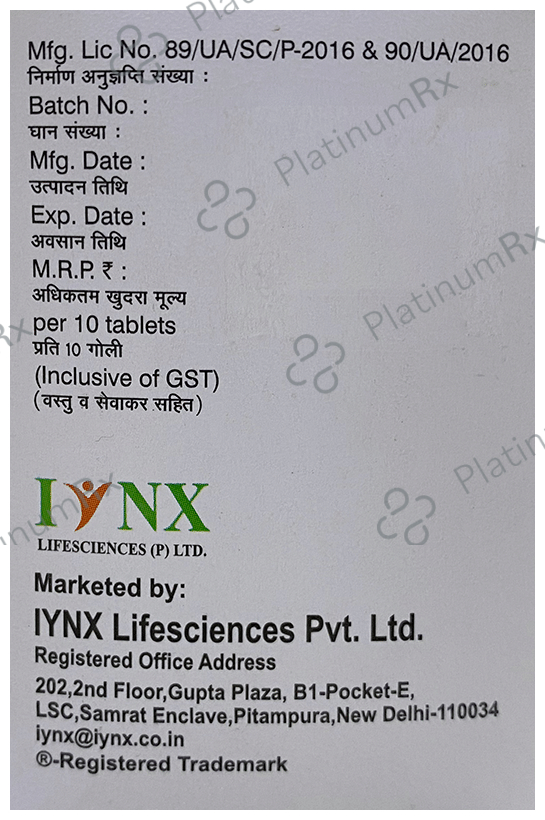 Glionyx-MV 1mg/500mg/0.2mg Tablet