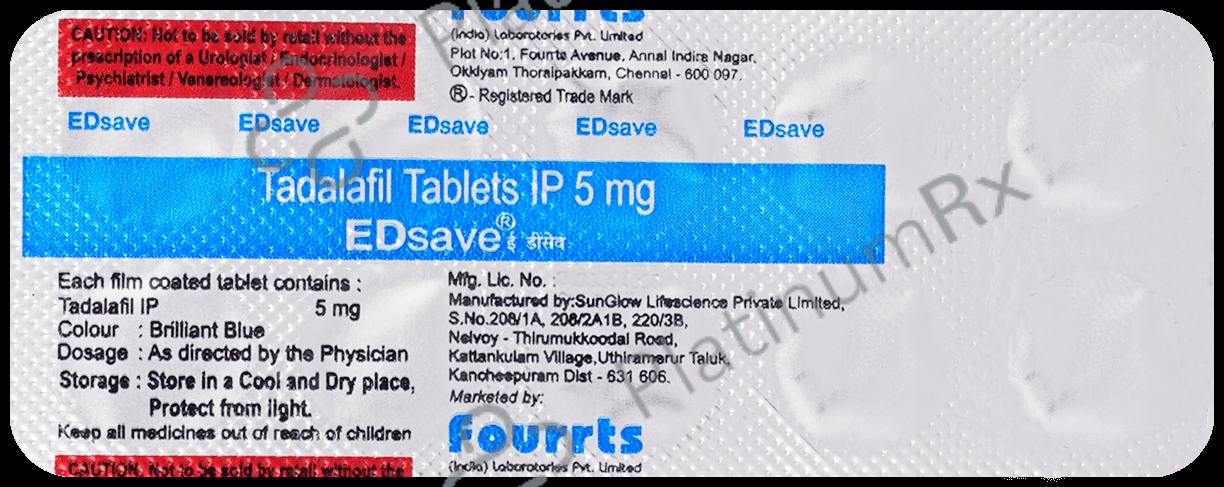 ED Save 5mg Tablet 10s