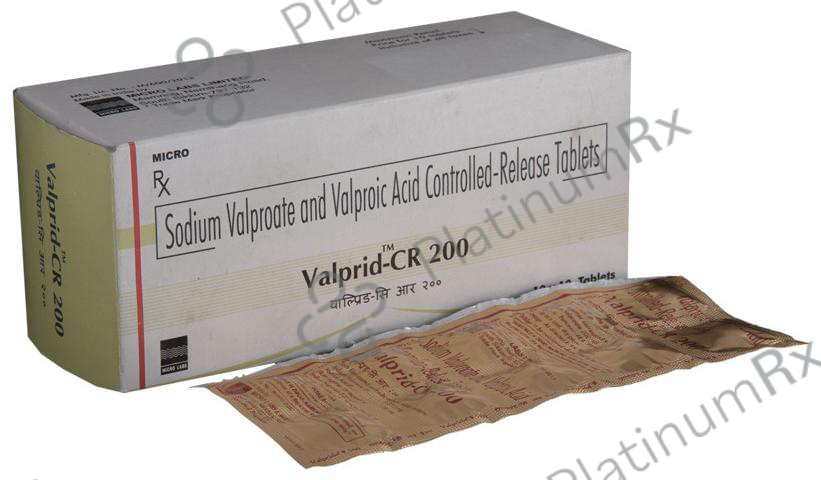 Valprid CR 200 Tablet 10 Tablet CR