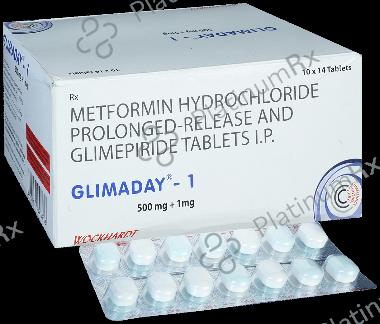 Glimaday 1/500mg Tablet PR 14s