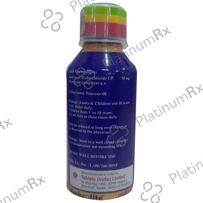 Ambrolite 30mg Syrup 100ml