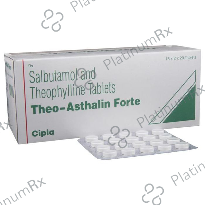 Theo Asthalin Forte 4/200mg Tablet 20s